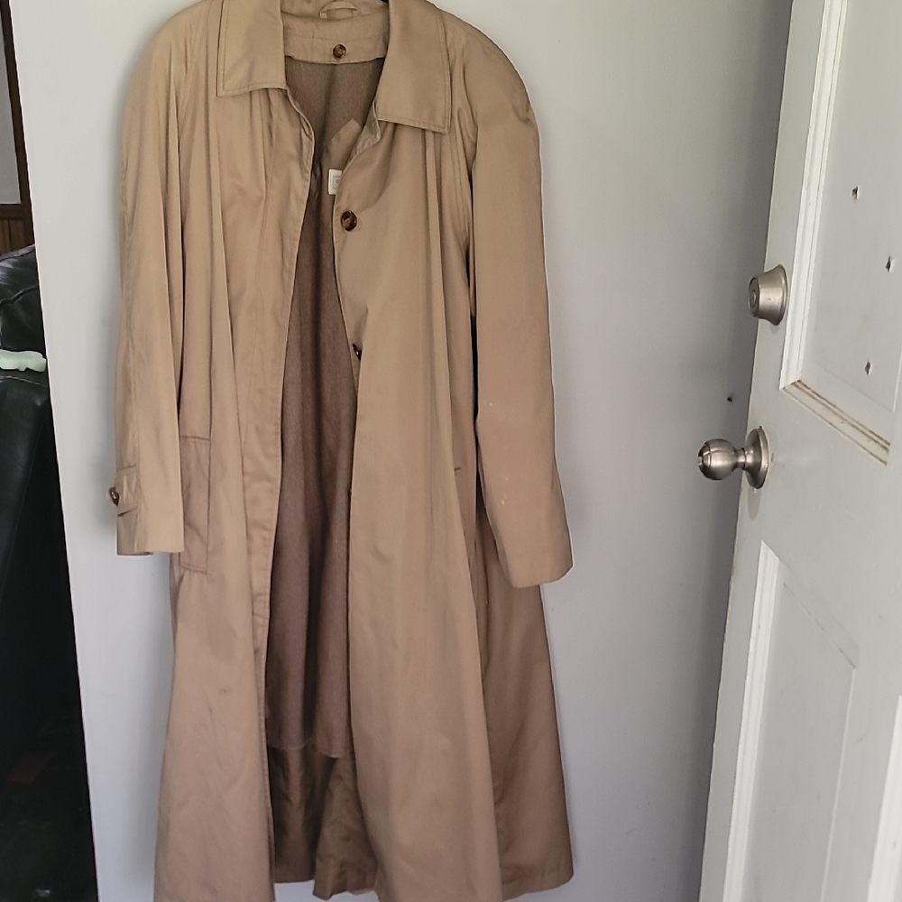 Worthington Tan Trench Coat - Long Men's Overcoat